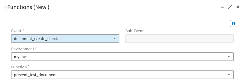 Create Function Dialog