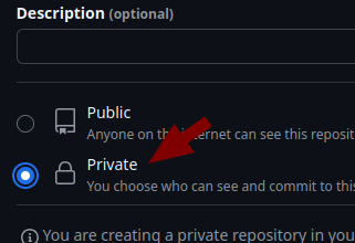 Private repository